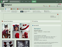 Tablet Screenshot of blazingsoul.deviantart.com