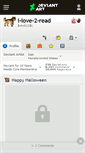 Mobile Screenshot of i-love-2-read.deviantart.com