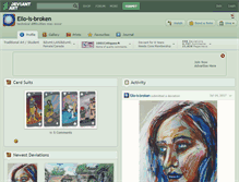 Tablet Screenshot of ello-is-broken.deviantart.com