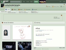 Tablet Screenshot of lonleyzombievampire.deviantart.com