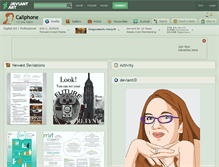 Tablet Screenshot of caliphone.deviantart.com