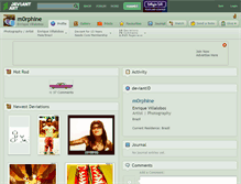 Tablet Screenshot of m0rphine.deviantart.com