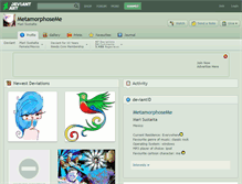 Tablet Screenshot of metamorphoseme.deviantart.com