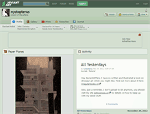 Tablet Screenshot of nyctopterus.deviantart.com