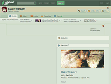 Tablet Screenshot of claire-wesker1.deviantart.com