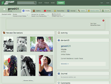 Tablet Screenshot of genesh31.deviantart.com
