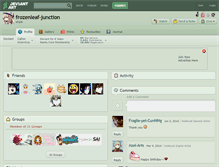 Tablet Screenshot of frozenleaf-junction.deviantart.com