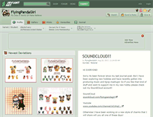 Tablet Screenshot of flyingpandagirl.deviantart.com