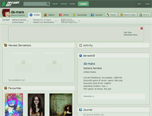 Tablet Screenshot of da-mara.deviantart.com