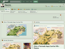 Tablet Screenshot of filipesims.deviantart.com