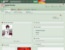 Tablet Screenshot of hentai-foundry.deviantart.com