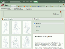 Tablet Screenshot of linrevil.deviantart.com