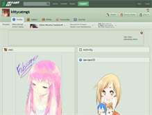 Tablet Screenshot of kittycatmg6.deviantart.com