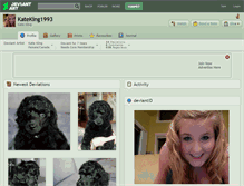 Tablet Screenshot of kateking1993.deviantart.com