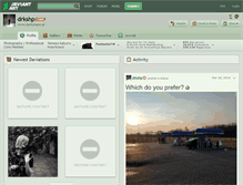 Tablet Screenshot of drkshp.deviantart.com