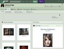 Tablet Screenshot of mikeloveridge.deviantart.com