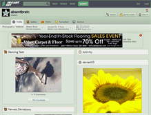 Tablet Screenshot of absentbrain.deviantart.com