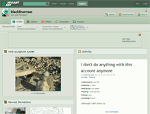 Tablet Screenshot of blackthornsos.deviantart.com