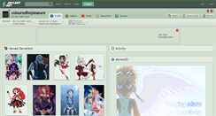 Desktop Screenshot of colouredforpleasure.deviantart.com