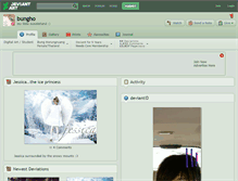 Tablet Screenshot of bungho.deviantart.com