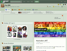 Tablet Screenshot of oly-rrr.deviantart.com