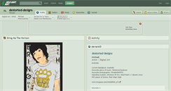 Desktop Screenshot of destorted-designs.deviantart.com
