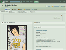 Tablet Screenshot of destorted-designs.deviantart.com