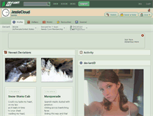 Tablet Screenshot of jessiecloud.deviantart.com