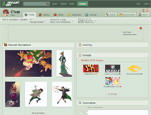 Tablet Screenshot of cycat.deviantart.com