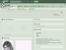 Tablet Screenshot of cerynia.deviantart.com