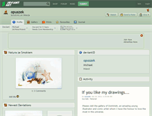 Tablet Screenshot of opuszek.deviantart.com