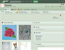 Tablet Screenshot of diss3nsion.deviantart.com