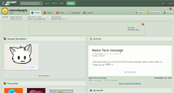 Desktop Screenshot of meowfaceplz.deviantart.com
