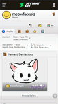 Mobile Screenshot of meowfaceplz.deviantart.com