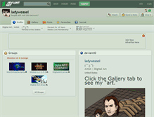 Tablet Screenshot of ladyweasel.deviantart.com