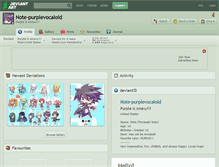 Tablet Screenshot of note-purplevocaloid.deviantart.com