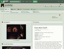 Tablet Screenshot of jynxthehex.deviantart.com