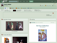 Tablet Screenshot of mech-maker.deviantart.com