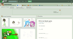 Desktop Screenshot of cosmicsense1.deviantart.com