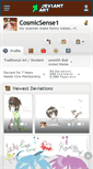 Mobile Screenshot of cosmicsense1.deviantart.com