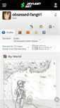 Mobile Screenshot of obsessed-fangirl.deviantart.com