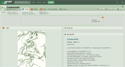 Desktop Screenshot of october666p.deviantart.com
