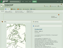 Tablet Screenshot of october666p.deviantart.com