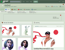 Tablet Screenshot of e-s-h-e-r.deviantart.com