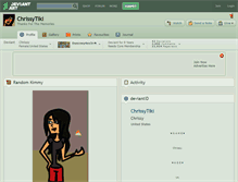 Tablet Screenshot of chrissytiki.deviantart.com