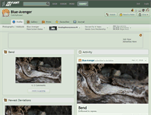 Tablet Screenshot of blue-avenger.deviantart.com
