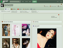 Tablet Screenshot of mechanicdoll.deviantart.com