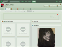 Tablet Screenshot of jullianlennon.deviantart.com