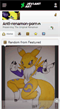 Mobile Screenshot of anti-renamon-porn.deviantart.com