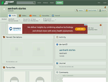 Tablet Screenshot of aardvark-stories.deviantart.com
